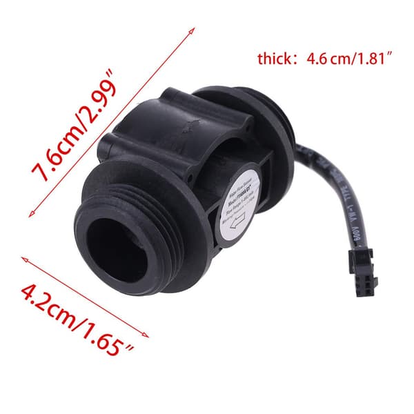 G1 Hall-effekt vannsensor, bryter, strømningsmåler, 1-60L/min strømningsmåler