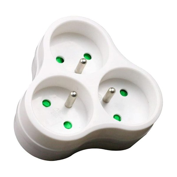 Triplite 2x 16a kolmiomainen - Valkoinen