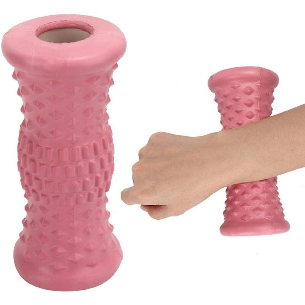 Jalkaterän hierontarulla, jalkalihasten rentoutus akupiste jalkahieronta jalkamassager myofascial massager Trigger Point Triggering(Pink)
