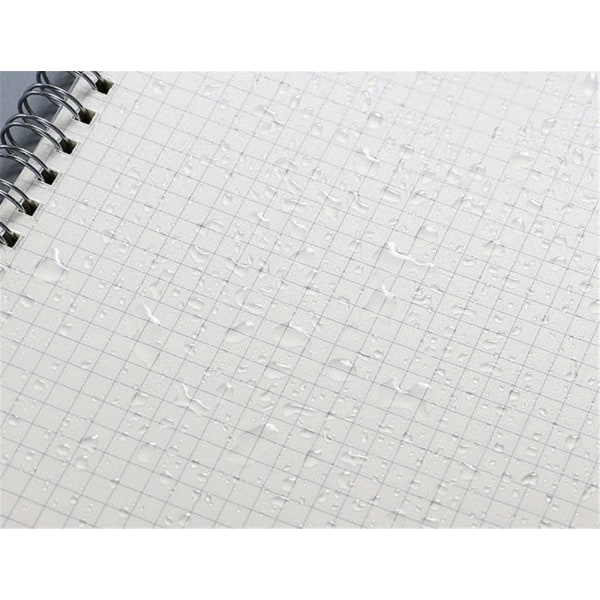 Anteckningsböcker, 4-pack 8,0\" x 5,7\" A5 Tjock plast genomskinlig matt hårdpapper ritpapper 70 ark - 140 sidor Studie- och anteckningsjournal (Rutnät 4