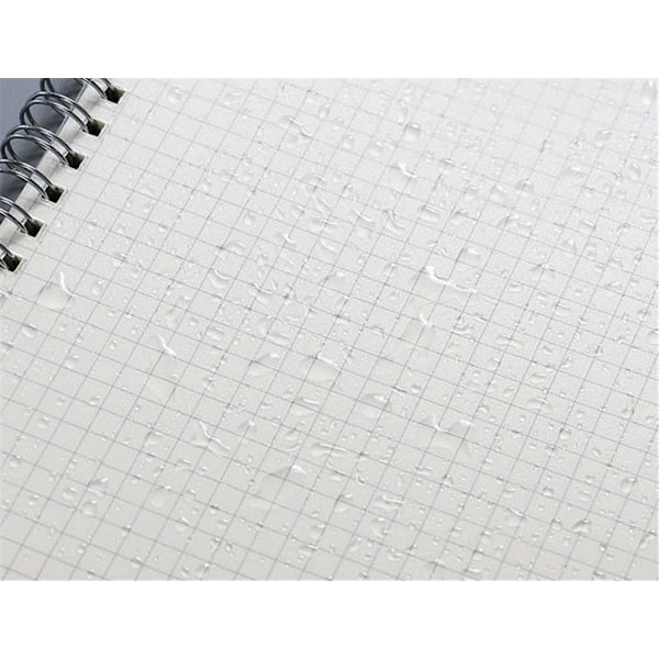 Notesbøger, 4-pak 8.0\" x 5.7\" A5 Tyk Plastik Gennemskinnelig Mat Hardcover Tegnepapir 70 Ark - 140 Siders Studie- og Notebog (Grid 4