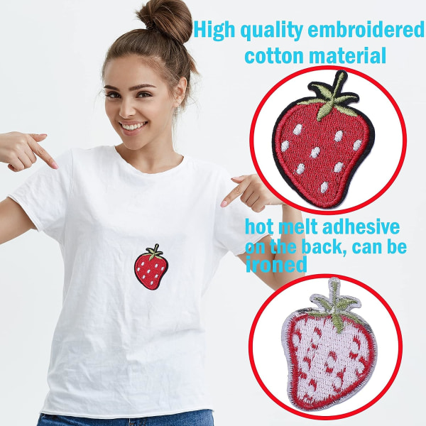 60 stk. assorterede styles broderede patches sy på eller stryg på patches til tøj, kjoler, bukser, hatte, jeans, blomster sy tilbehør