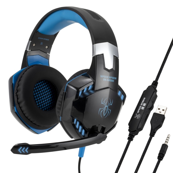 G2000 Stereo Gaming Headset för Controller, Brusreducerande Over-Ear hörlurar med mikrofon (1 st) (Style 4)