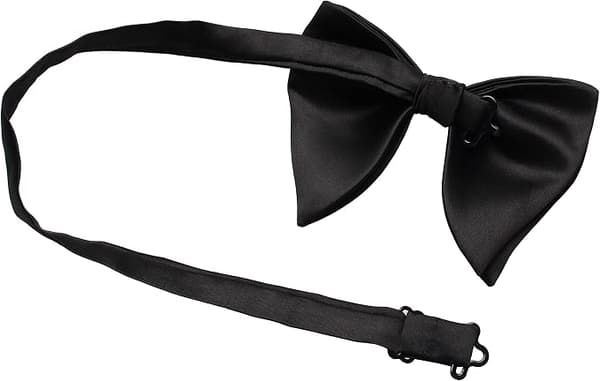 Herre Oversized Silke Satin Sløjfe Ensfarvet