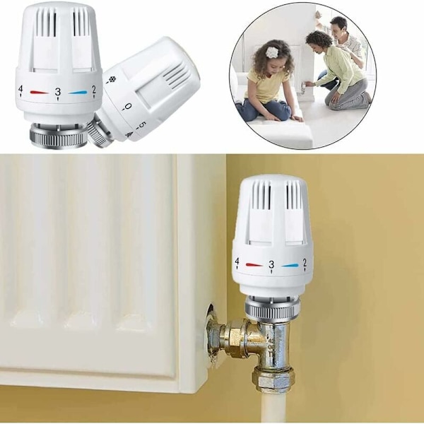 Radiatorventil Varmesystem Pneumatiske Temperaturkontrollventiler, Standard Erstatningshode for Termostatisk Radiatorventil