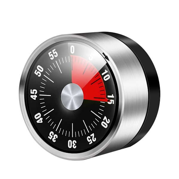 1 pakke børnetimere Visuel timer til børn, køkkentimer, æggeur til madlavning i køkkenet, bagning, ovn og tidsstyring (sort)