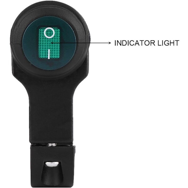 Motorsykkelysbryter, 12 V Universal 22mm Styre Brouillard Spot Light PÅ/AV Vanntett bryter