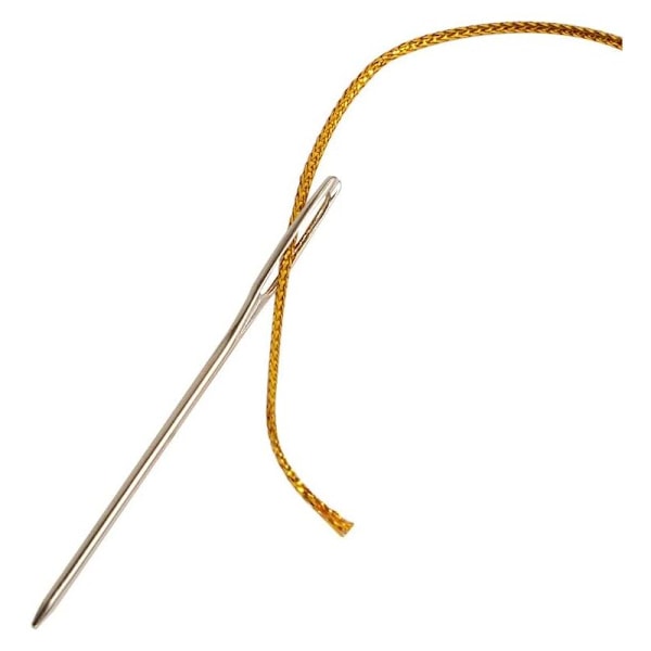 Broderinål i rostfritt stål, praktiska stickor, lädernål för stickning, handsöm, krok, reproduktion