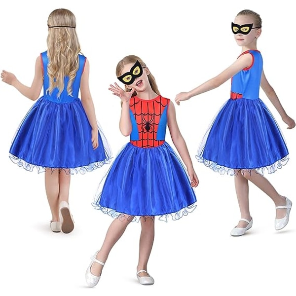 Spider tytöille, Supersankariasu silmänaamiolla, Kids Spider Co