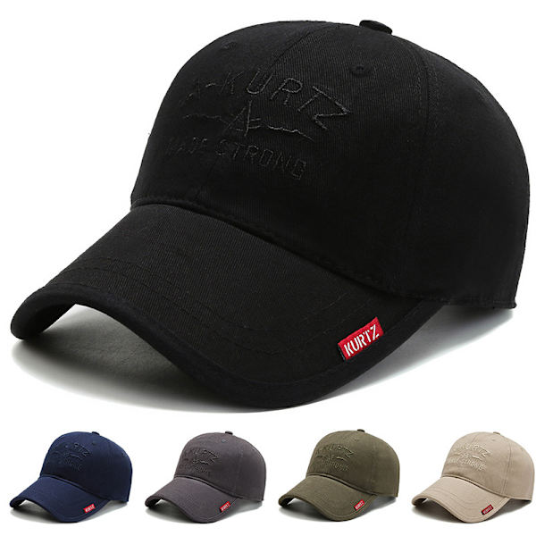 Grå justerbar basebollkeps golfhatt motorcykel trucker keps strapback keps för män kvinnor, utomhus fritidsskydd hatt