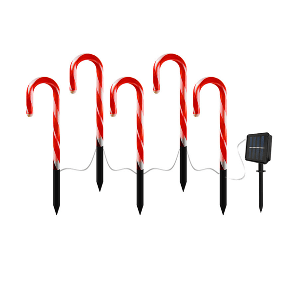 1 stk. 5 lys sukkerrør form design LED dekorative solcelledrevne udendørs havebelysning
