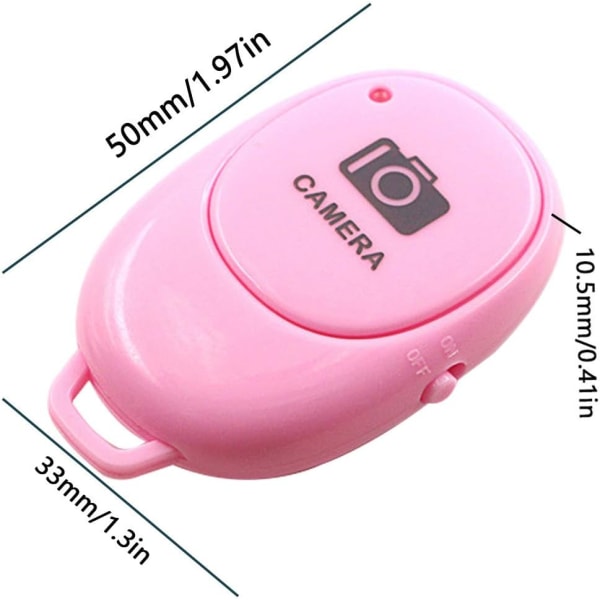 Rosa Bluetooth 4.0 Kameratelefon Avtryckartelefon Kameraknapp Selfi