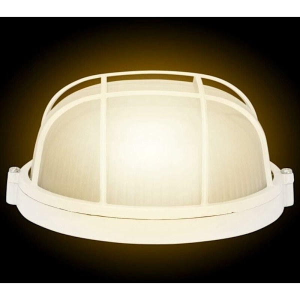 Sauna Lampe - Deflagrant Anti-polstring fugtighed Temperatur Rund Lampe Til E27 Ledning Sauna, 17.58.2cm