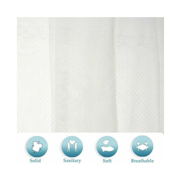 60cm x 180cm Blonde gardin, halvtransparent vindusslørgardin, brodert gardin for hjemmedekorasjon, soverom, hvit