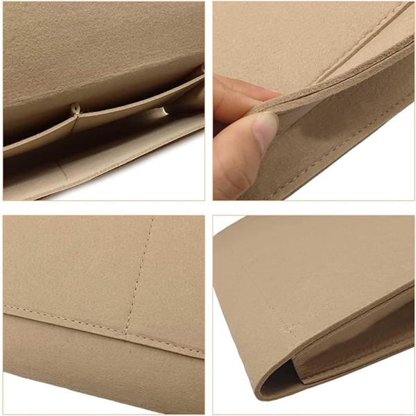 Sängficka Sängförvaring Sängficka Soffbord Sängförvaring i filt för hemmasängsskenor, soffa, våningssängar (Beige)