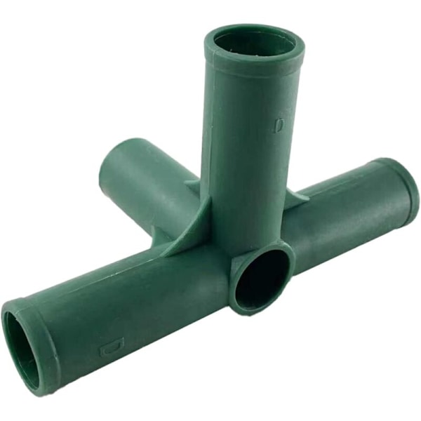 Set med 8 växthusramskonstruktionskopplingar, 19 mm, stöd för rustik rörram för trädgårdsväxthus, stödstruktur