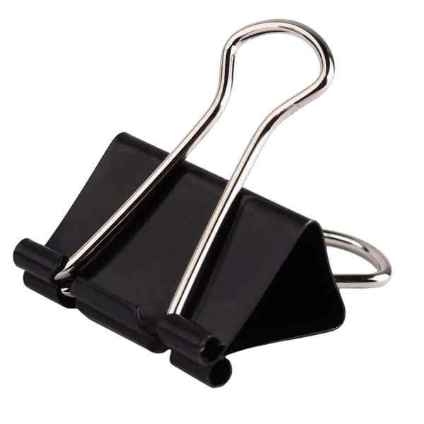 Binder Clips 25mm Svart 20 stk
