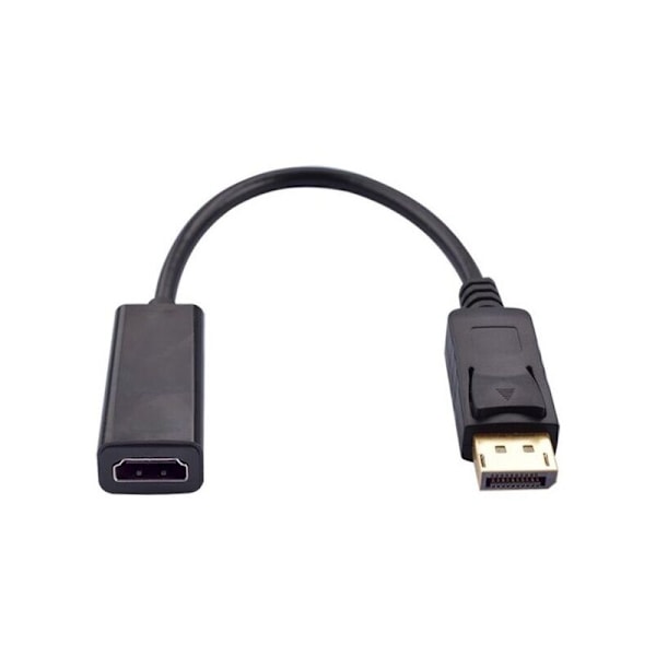 1 kpl DisplayPort–HDMI-sovitin, DP-muunnin (Display Port) uros–naaras HDMI-liittimeen audiolla Lenovolle, Dellille, HP:lle, ASUSille ja muille merkeille