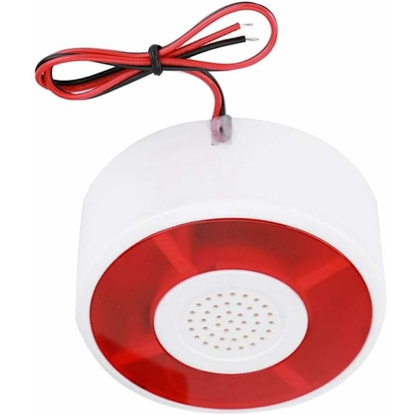 DC 12V LED Alarm Sikkerhetslampe Blinkende Alarmsystem Strobe Signal Lys Varsel Akusto-Optisk Sirene
