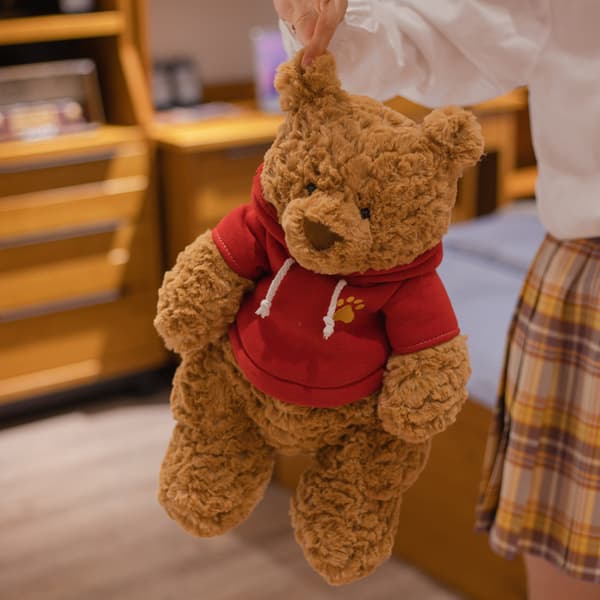 Grim bjørnebamse bamse bamse sovepude bamse bamse gave(28cm)