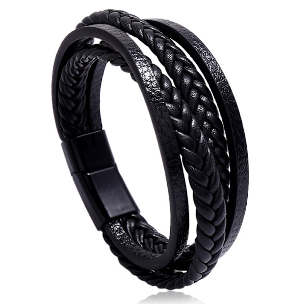 Læder Brun Rem, Vandtæt Armbånd til Mænd, Jule Nytår Fødselsdag Armbånd Gaver til Kæreste Mand Far Søn