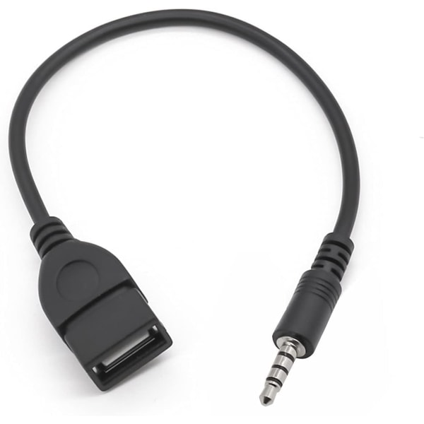 2 st USB till-jack-adapter från USB 2,0 till 3,5 mm Hane Auxiliary St
