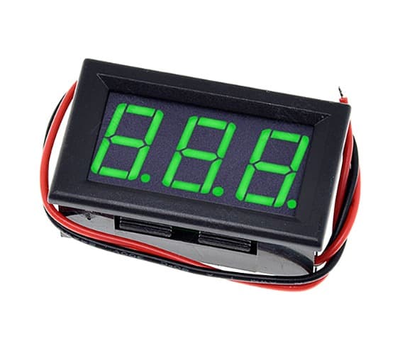 Voltmeter 3-30v DC digital för bil båt husvagn husbil 12v 24v