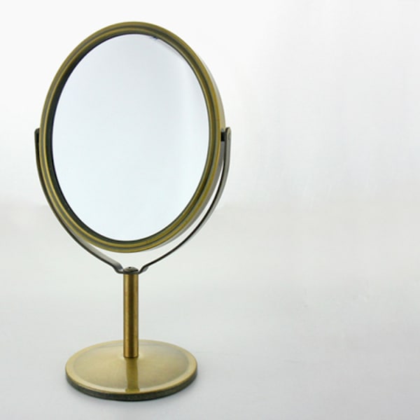 Modern dubbelsidig spegel, tenn, 10 cm