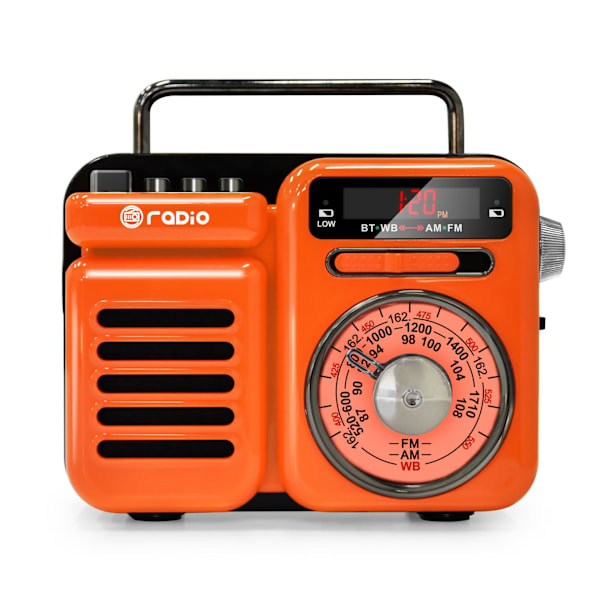 Bärbar Radio SOS Alarm Solladdning 2000mAh
