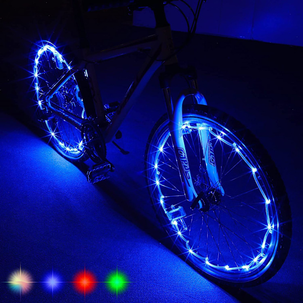 2-pack LED-cykelhjulsljus! Bli synligare från alla vinklar för ultimat säkerhet