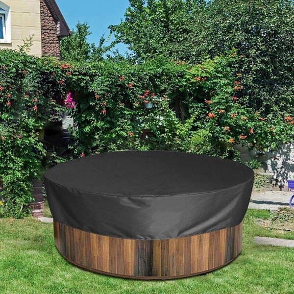 Rund Poolskydd Solfolie för Pool, Vattentätt och Väderbeständigt Spa Skydd, för Utomhus Spa Badkar, 200 30cm