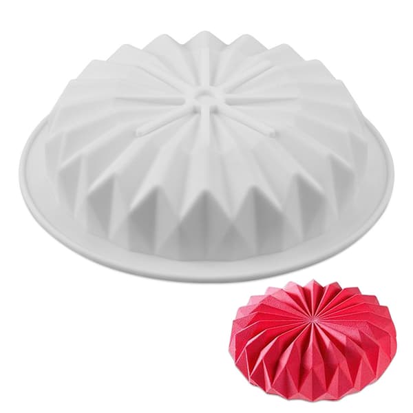 3D Diamantformet Silikone Kageform Til Puddinger Is Terninger Gele Mousse Fondant 3D Non-stick Professionel Silikone Bageform Genanvendelige Bageforme