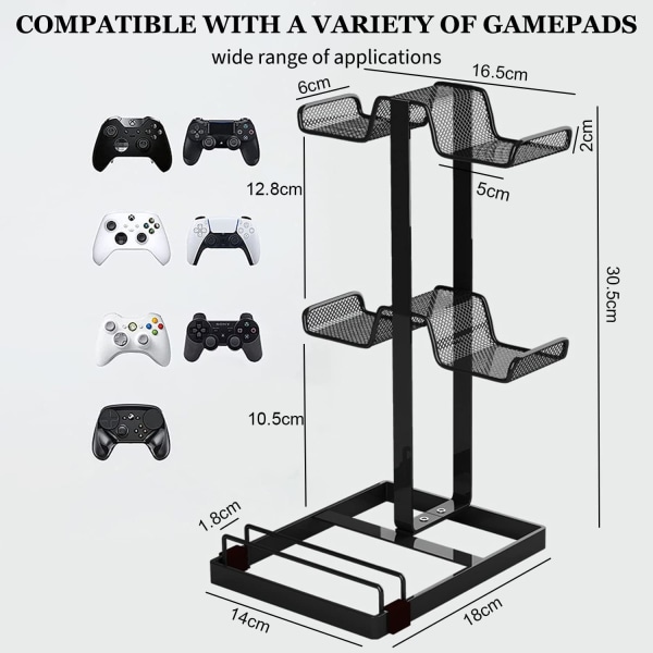Joystick-organisatör för spelkontrollhållare Hängare för spelkontroll Headset Universell kontrollhållare Organisatör för tillbehör