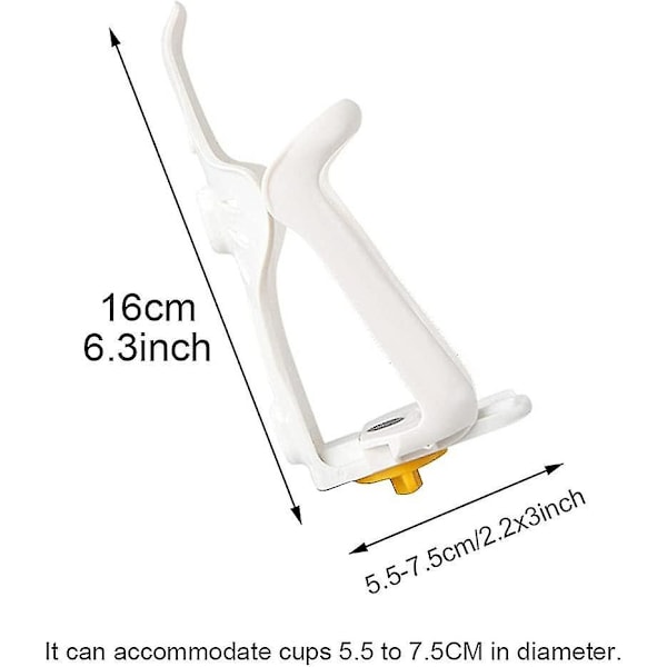 Justerbar sykkel sykkel sykkel drikkevannsflaskeholder sykkel koppholder (hvit) (1 stk)