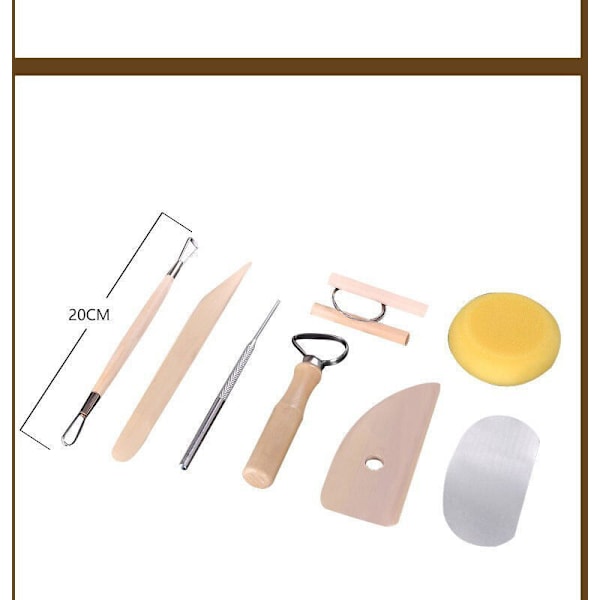Lerverktyg 38 Delar Keramikverktyg Skulpturverktyg I Barns Lersats Polymerler Sats Keramikverktyg För DIY Hantverk Set Set med Skulpturverktyg
