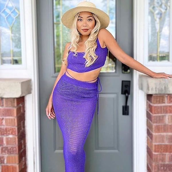 Dame Floppy Solhatte Fashionabel Sommer Bredskygget Cap Strand Halm Hat UV UPF50 Rejse Pakke Bomuld