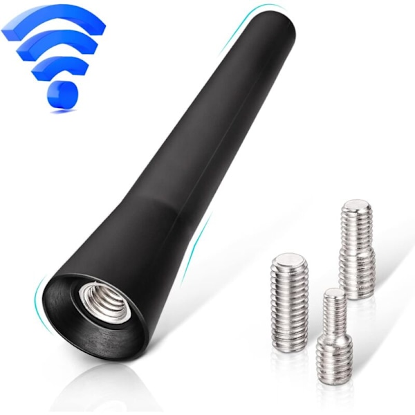 FM bilantenne dab bilradioantenne 6,5 cm mini kort bilantenne med FM/AM/Dab Kraftig mottaksfunksjon