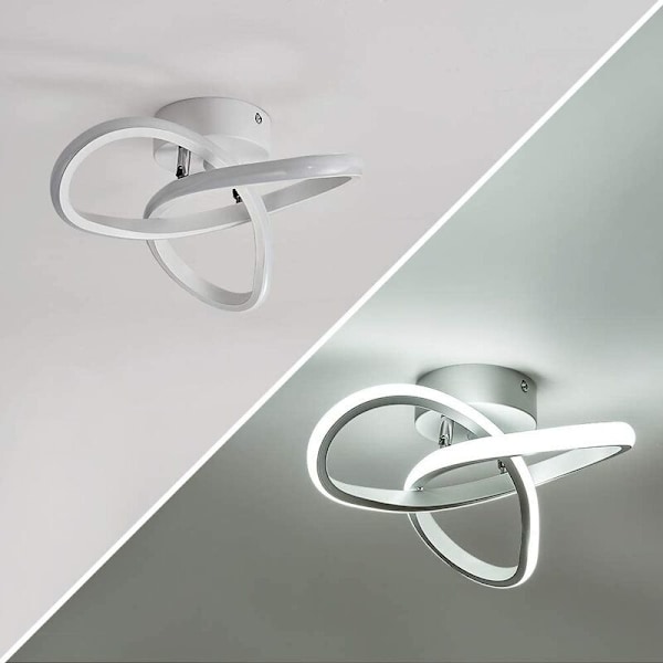 Moderne LED-taklampe, 22W aluminium og akryl taklampe, blomsterformet design LED-taklampe for soverom kjøkken stue korridor spisestue