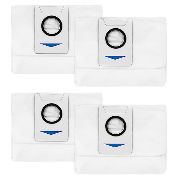 4-pak støvsugerposer til Ecovacs Deebot X1 Omni / X1 e Omni / T20 Omni støvsugerstation, 3L stor kapacitet, reservedele