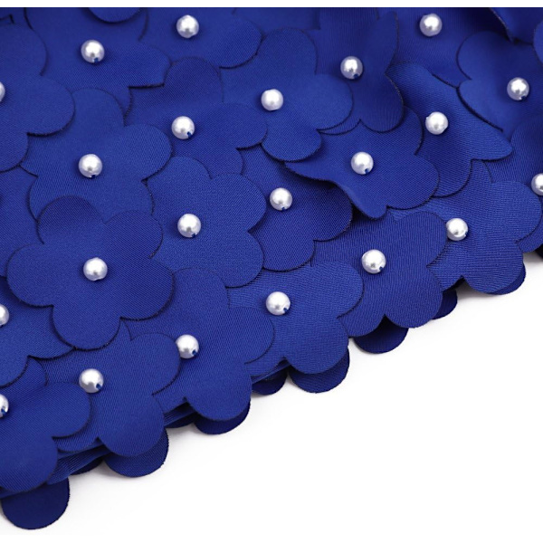 Blomster Badehætte til Kvinder - Blomster Badehætte til Damer - Moderigtig Badehætte - Super Elastisk Badehætte - Elastisk Badehætte til Strand, Surfing og Langt Hår