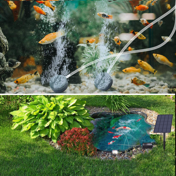 Garden Fountain 2.5W Powered Water Fountain Pump for Bird Bath, Garden, Ponds and Aquarium