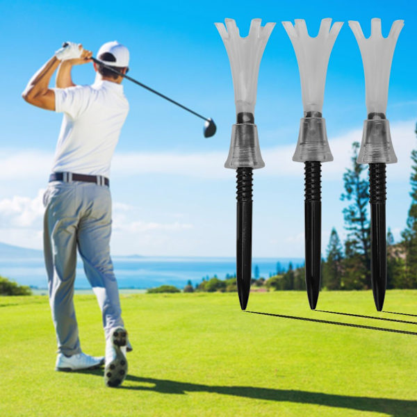 3-pack PP-plast justerbar golftee T204