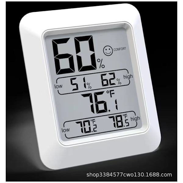 Digital Digital Hygrometer Ambrance Termometer och Indikator & Fukt- och Temperaturmätare