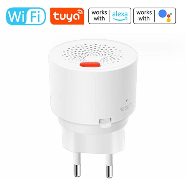Gasdetektor til bekæmpelse af gas Læren om naturgas alarm TUYA WiFi Control App Support til detektion af brændbar gas/metan/propan/butan/LPP/GNL til