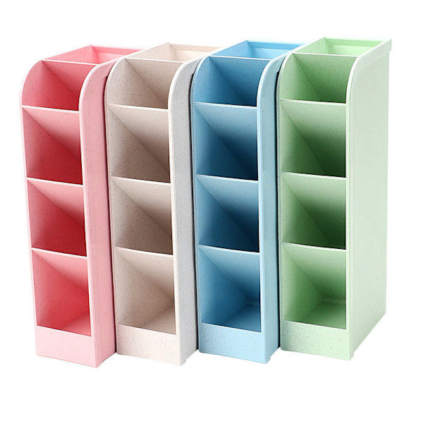 4 stk. Bogbord Penholder Opbevaringsboks, Børnebord Opbevaringsboks, Student Desk Multifunktionel Papirvarer Opbevaringsboks