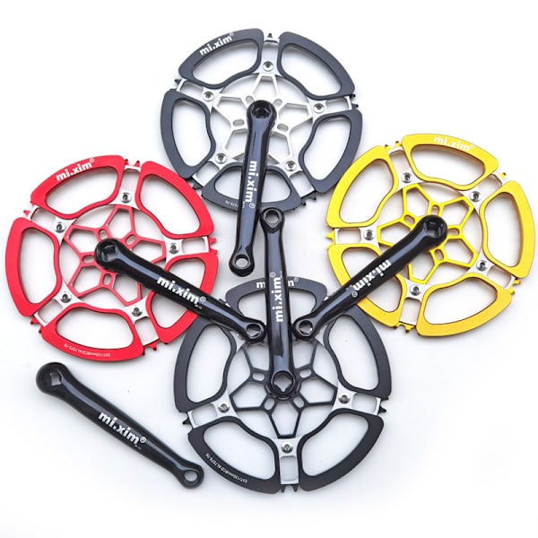 Cykelkrankarm Heavy Duty Cykelkrank 8~12 Arm Mountain Bike Road Bike Krankarm Sort Cykelkrank