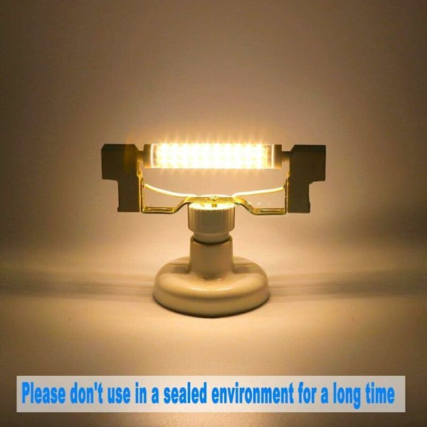 R7S LED 118 mm med variabel intensitet 10 W, glödlampa R7s 118 mm varmvit 3000 k, 360 grader, linjär sockel, flimmerfri, 2-pack [energiklass A ++]