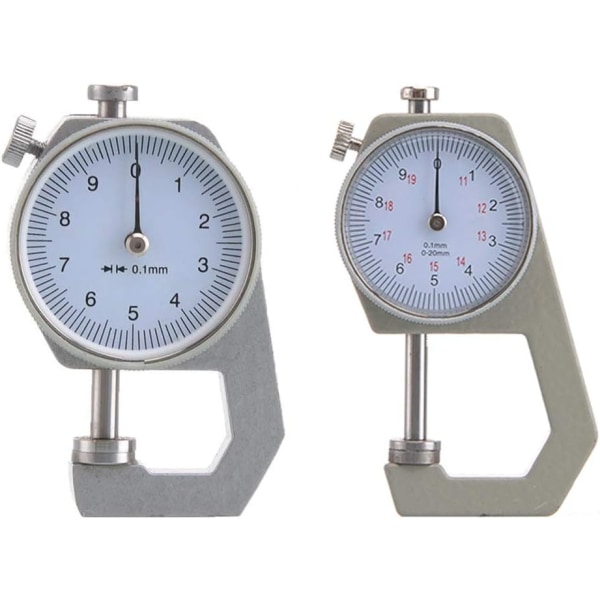 Digital tykkelsesmåler, rund urskive, 0,01 mm, nøjagtighed for papir, læder, plademetal（0-20MM）