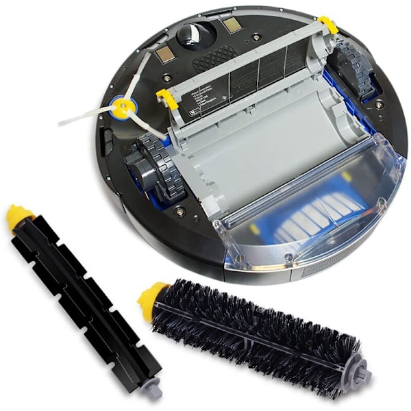 Børstesett for Roomba 600-serien - 10-delt tilbehørssett (Sidebørster, filtre, endebørste og etc.) for robotstøvsuger.