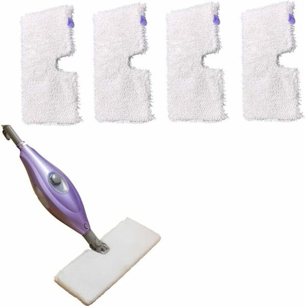 4-pack Mikrofiber Ersättningsmoppar för Shark Ångmoppar S3500 S3550 S3901 S3601 S3501